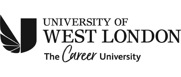 University of West London black logo